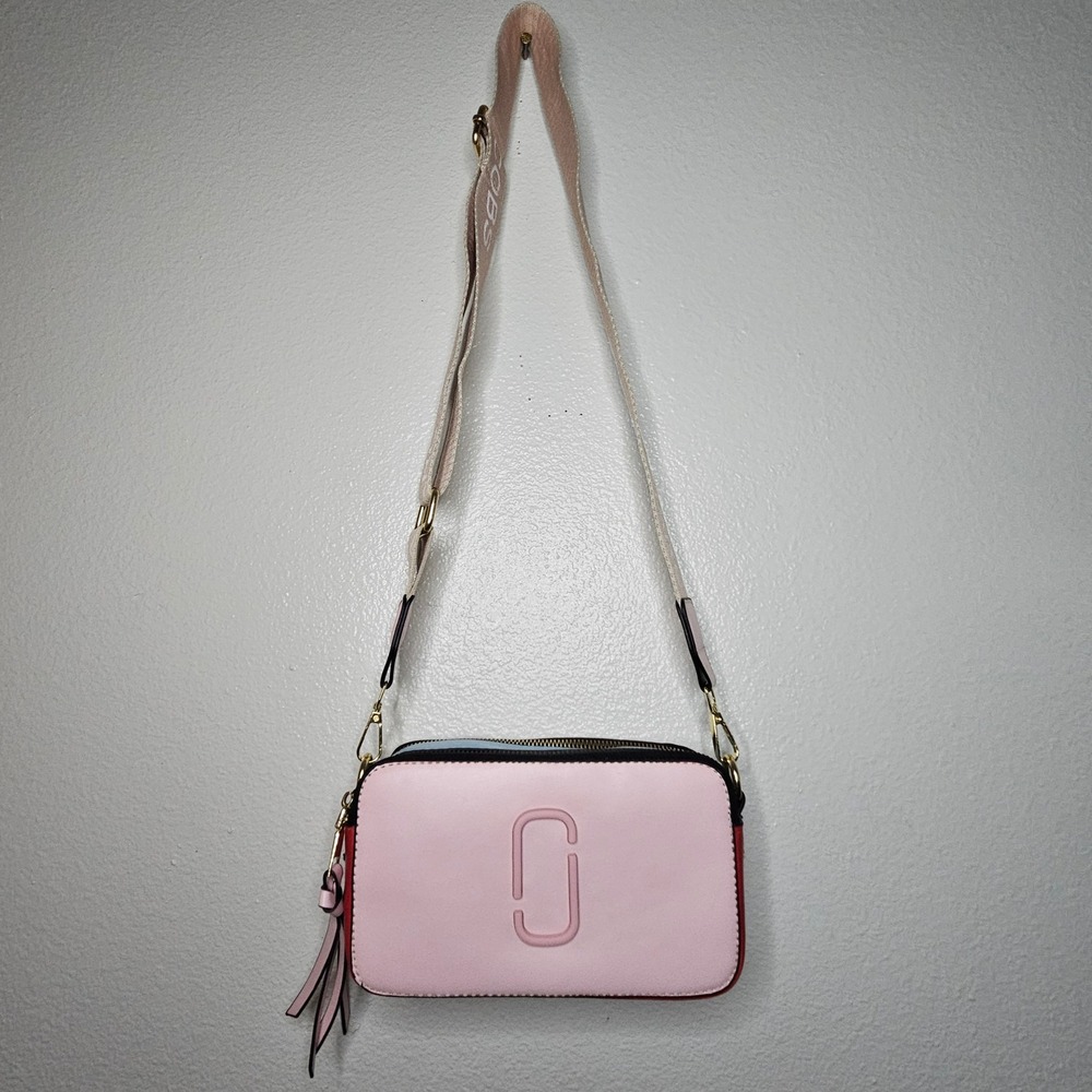 Marc Jacobs The Snapshot Small Crossbody Camera Bag Pink Blue Red